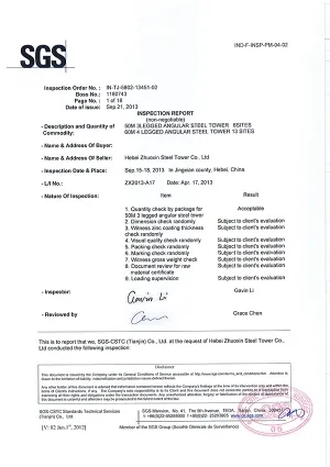 Сертификация SGS