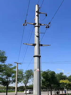 Одностоечная стальная опора ЛЭП