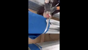 Упаковка стальных элементов башенных конструкций стальной лентой