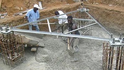 22-метровая трехгранная решетчатая башня связи из уголков