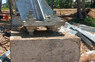 60-метровая 4-гранная решетчатая башня из уголков