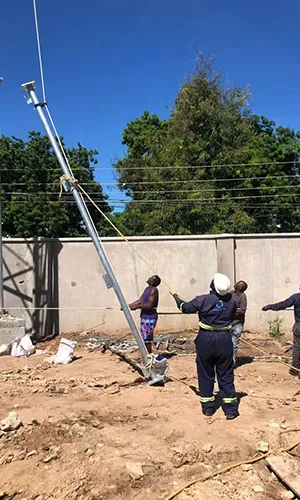 Трехгранная трубчатая башня связи