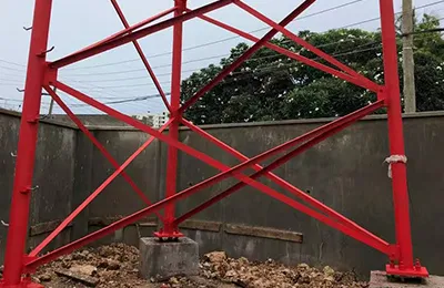 50-метровая трехгранная трубчатая мачта связи