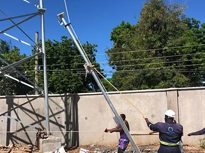 50-метровая трехгранная трубчатая мачта связи