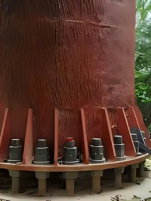 Крепление конструкции к фундаменту