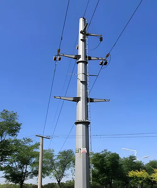 Одностоечная стальная опора ЛЭП