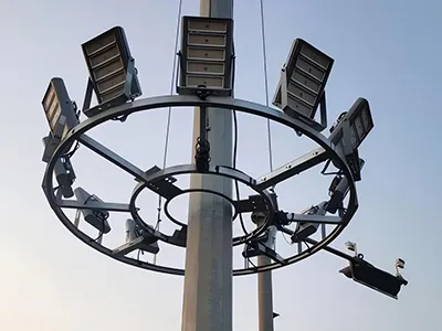 Трубчатая (одностоечная) высокомачтовая опора освещения