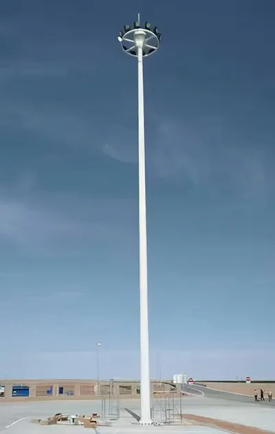 Трубчатая (одностоечная) высокомачтовая опора освещения